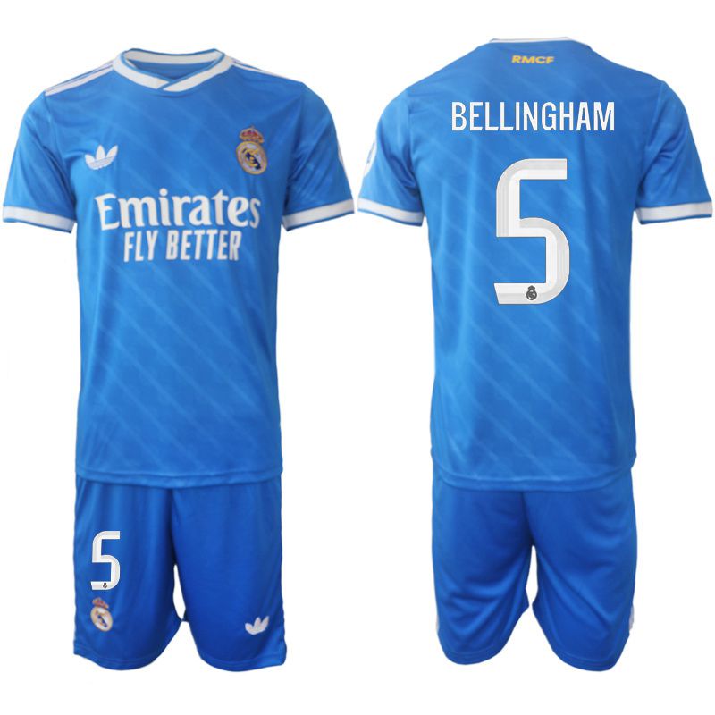 Men 2025-2026 Club Real Madrid away blue #5 Soccer Jersey